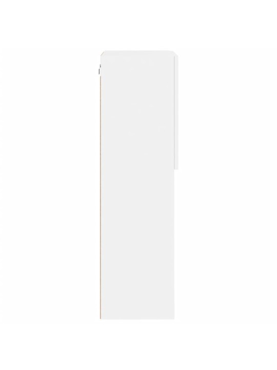 LED-tuledega telerikapp, valge, 40,5 x 30 x 102 cm