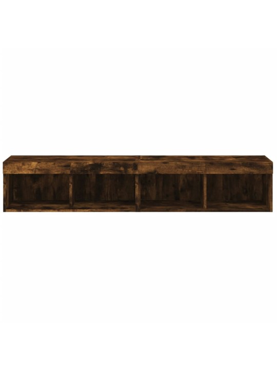 LED-tuledega telerikapid 2 tk, suitsutatud tamm, 80x30x30 cm