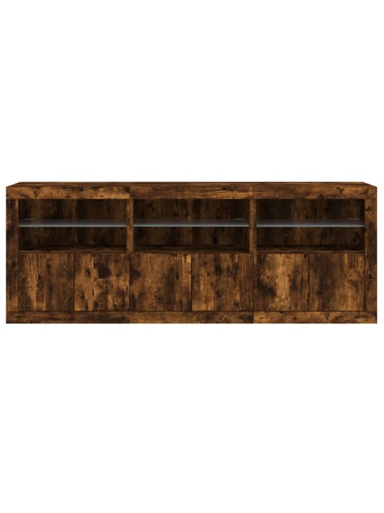 PUHVETKAPP LED-TULEDEGA, SUITSUTATUD TAMM, 181,5 X 37 X 67 CM