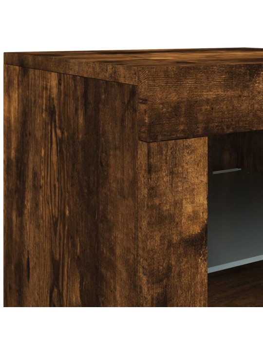 PUHVETKAPP LED-TULEDEGA, SUITSUTATUD TAMM, 181,5 X 37 X 67 CM