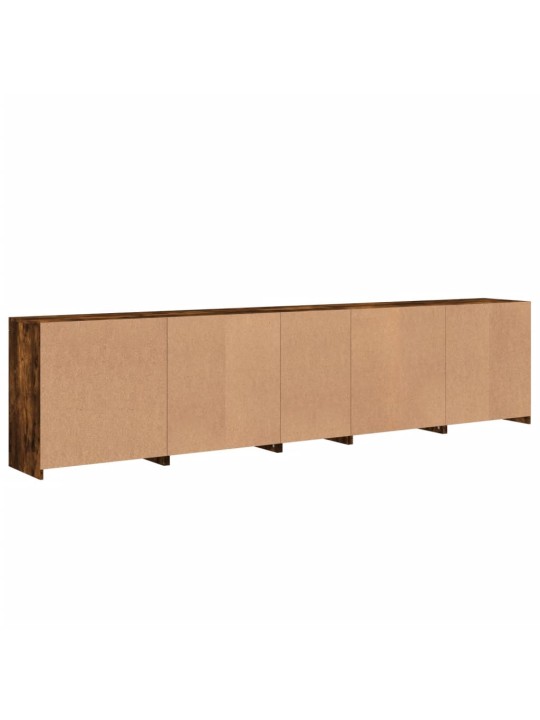 PUHVETKAPP LED-TULEDEGA, SUITSUTATUD TAMM, 283 X 37 X 67 CM