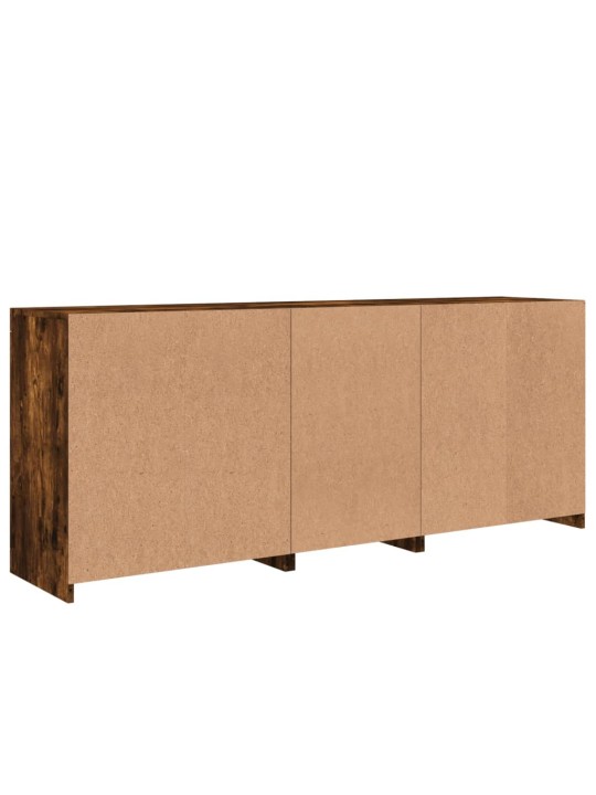 PUHVETKAPP LED-TULEDEGA, SUITSUTATUD TAMM, 181,5 X 37 X 67 CM