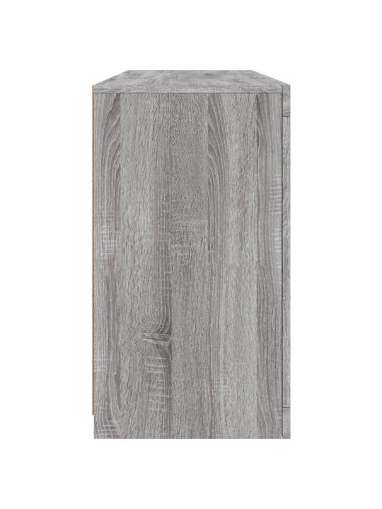 Puhvetkapp LED-tuledega, hall sonoma tamm, 142,5 x 37 x 67 cm