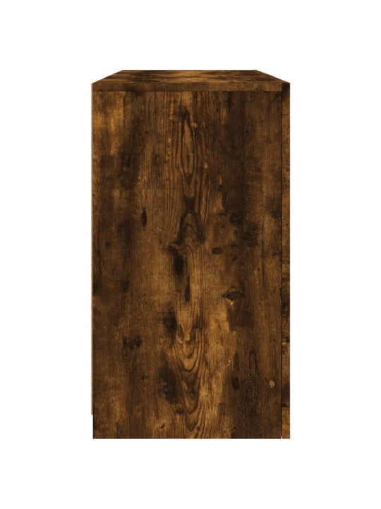 Puhvetkapp LED-tuledega, suitsutatud tamm, 123 x 37 x 67 cm