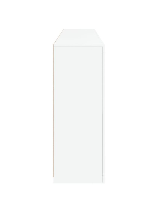 Puhvetkapp LED-tulega, valge, 181,5 x 37 x 100 cm