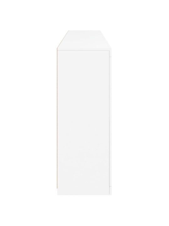 Puhvetkapp LED-tulega, valge, 202 x 37 x 100 cm