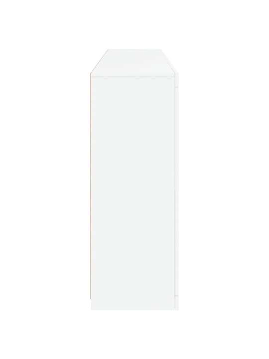 Puhvetkapp LED-tulega, valge, 181,5 x 37 x 100 cm