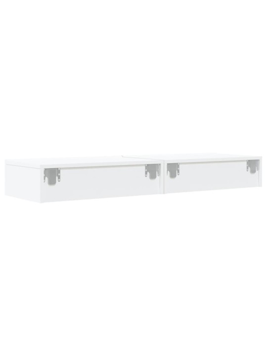 LED-tuledega telerialused 2 tk, valge, 60 x 35 x 15,5 cm