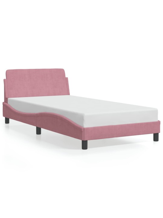 VOODIRAAM PEATSIGA ILMA MADRATSITA ROOSA 100X200 CM SAMET