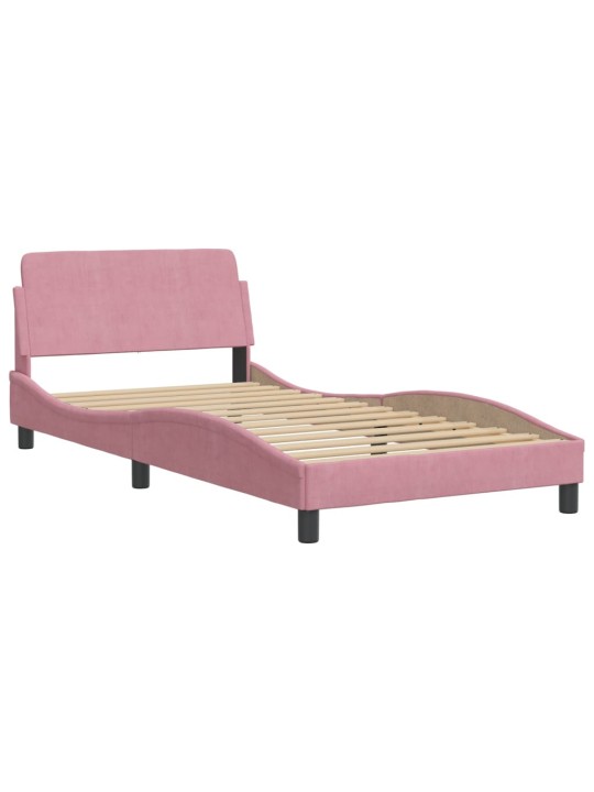 VOODIRAAM PEATSIGA ILMA MADRATSITA ROOSA 100X200 CM SAMET