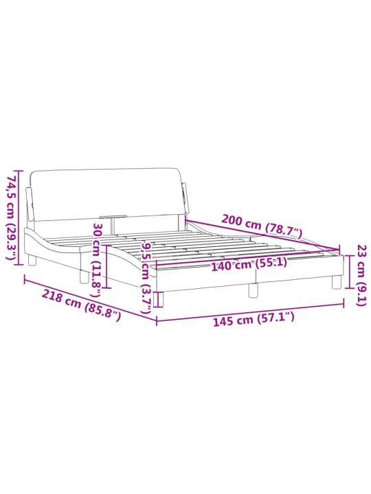 VOODIRAAM PEATSIGA ILMA MADRATSITA ROOSA 140X200 CM SAMET