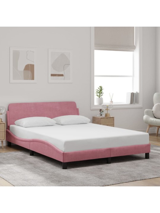 VOODIRAAM PEATSIGA ILMA MADRATSITA ROOSA 140X200 CM SAMET