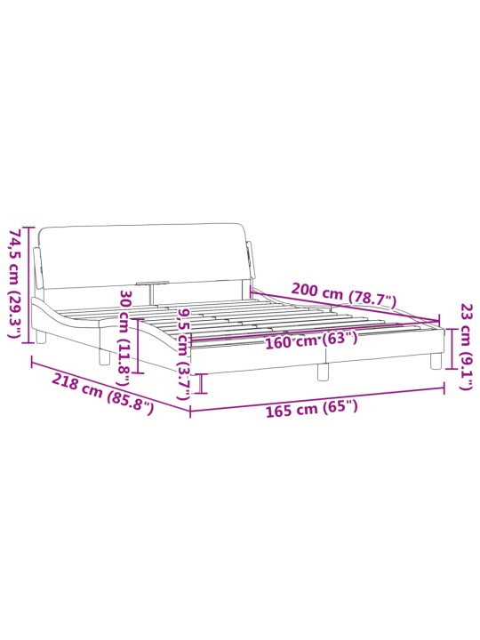 VOODIRAAM PEATSIGA ILMA MADRATSITA SININE 160X200 CM KANGAS