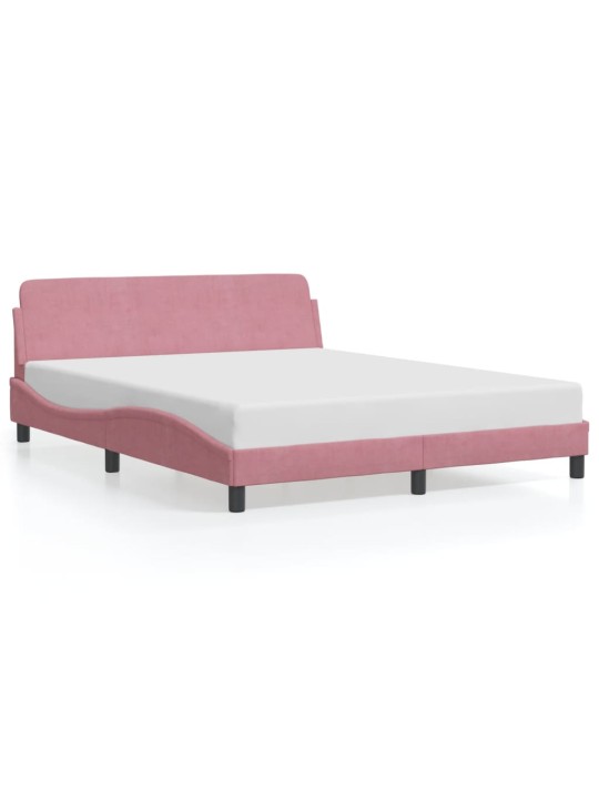 VOODIRAAM PEATSIGA ILMA MADRATSITA ROOSA 160X200 CM SAMET
