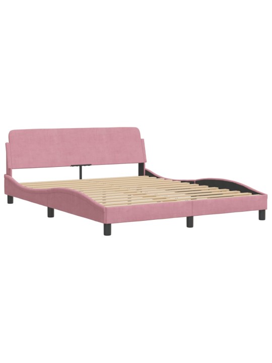 VOODIRAAM PEATSIGA ILMA MADRATSITA ROOSA 160X200 CM SAMET