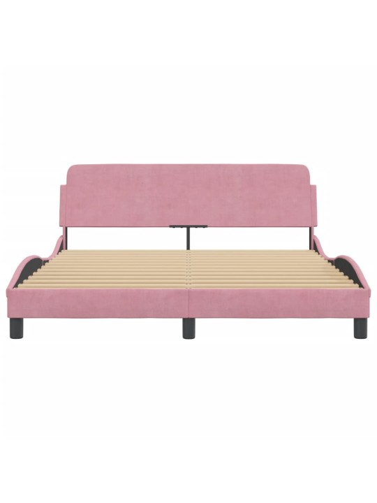 VOODIRAAM PEATSIGA ILMA MADRATSITA ROOSA 160X200 CM SAMET