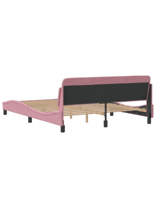 VOODIRAAM PEATSIGA ILMA MADRATSITA ROOSA 160X200 CM SAMET