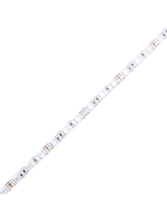 Voodiraam LED-tuledega, must, 150 x 200 cm, tehispuit