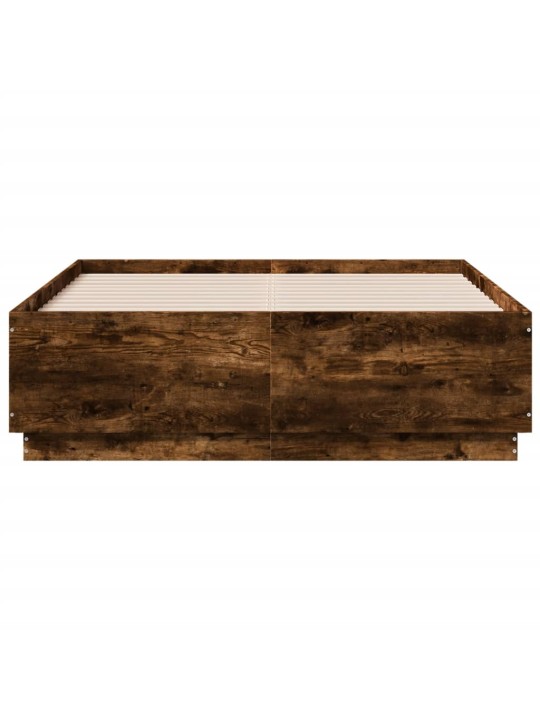VOODIRAAM LED-TULEDEGA, SUITSUTATUD TAMM, 140X190 CM, TEHISPUIT