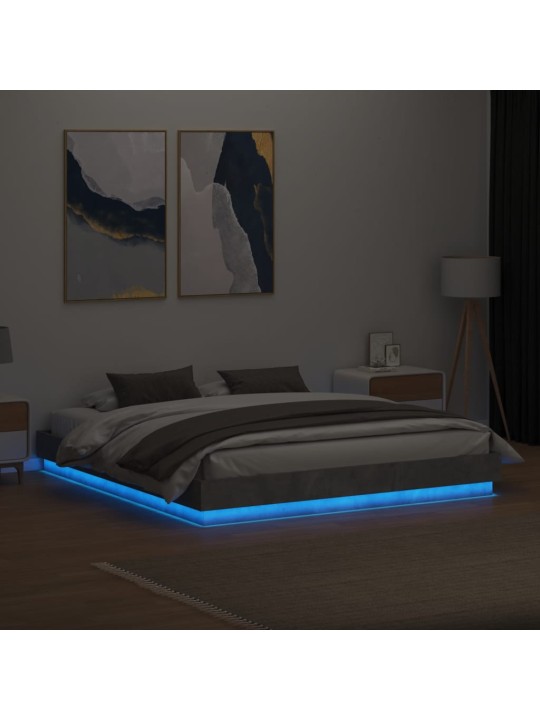 VOODIRAAM LED-TULEDEGA, BETOONHALL, 200 X 200 CM