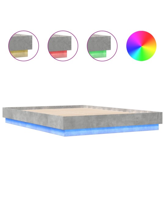 VOODIRAAM LED-TULEDEGA, BETOONHALL, 150 X 200 CM