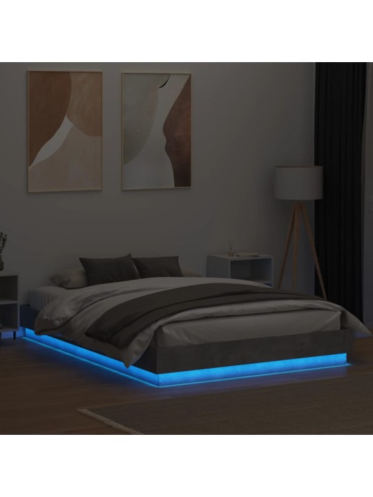 VOODIRAAM LED-TULEDEGA, BETOONHALL, 150 X 200 CM