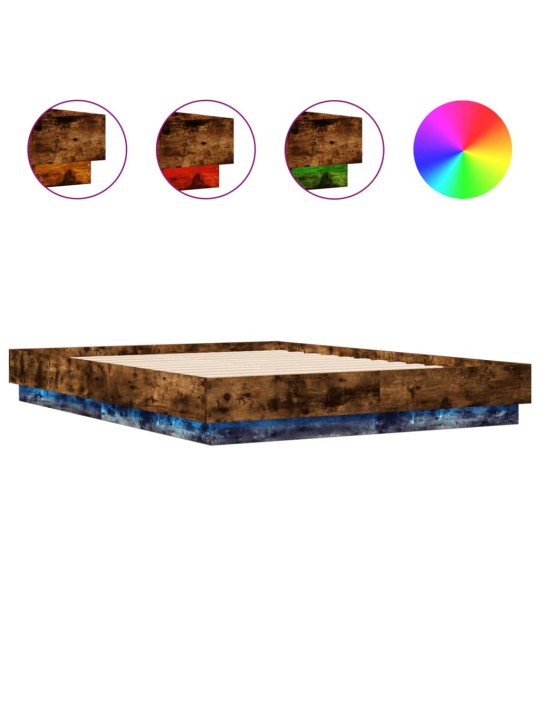 VOODIRAAM LED-TULEDEGA, SUITSUTATUD TAMM, 135 X 190 CM