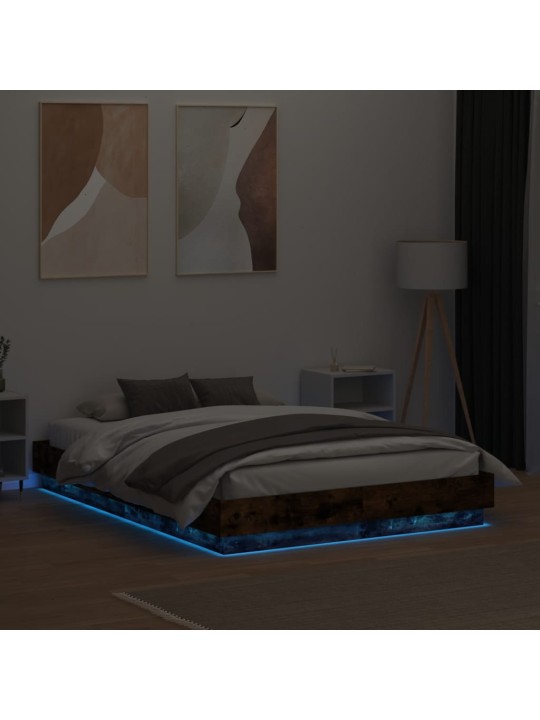 VOODIRAAM LED-TULEDEGA, SUITSUTATUD TAMM, 135 X 190 CM