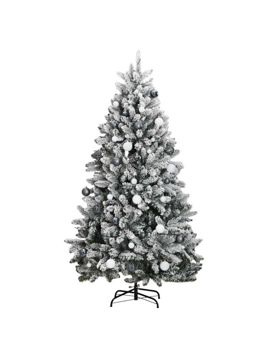 Kunstkuusk 300 ledi ja jõulukuulidega, 210 cm