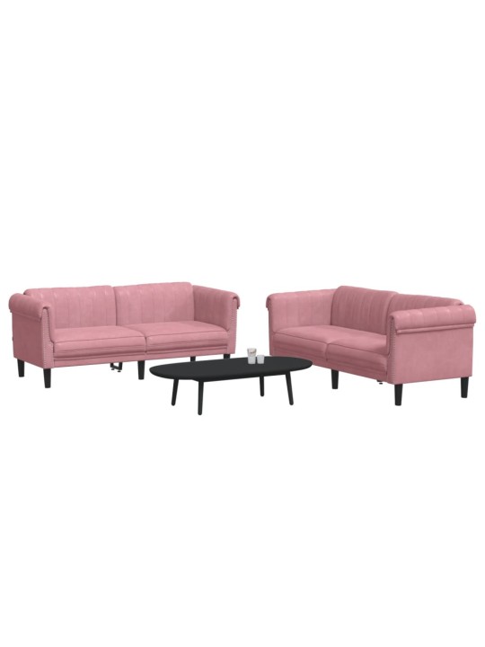 2-OSALINE DIIVANIKOMPLEKT, ROOSA, SAMET