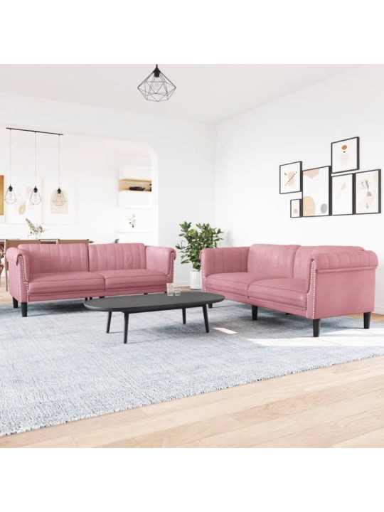 2-OSALINE DIIVANIKOMPLEKT, ROOSA, SAMET