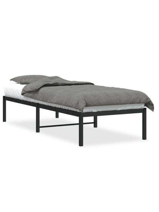 Metallist voodiraam, must, 75 x 190 cm