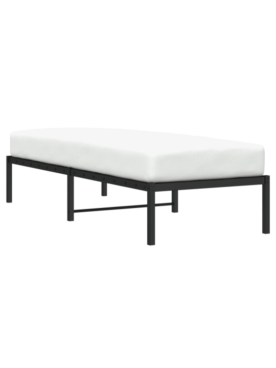 Metallist voodiraam, must, 75 x 190 cm
