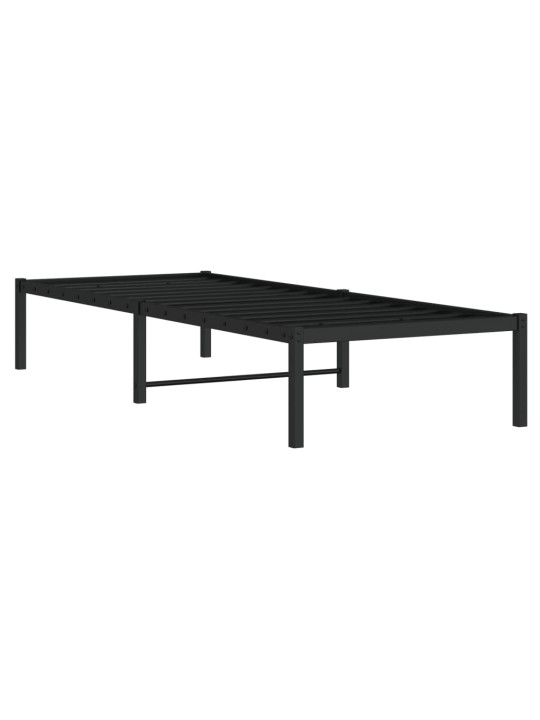 Metallist voodiraam, must, 75 x 190 cm