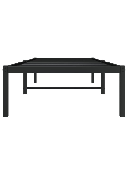 Metallist voodiraam, must, 75 x 190 cm