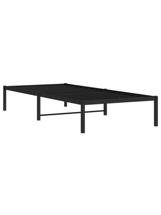 Metallist voodiraam, must, 90 x 190 cm