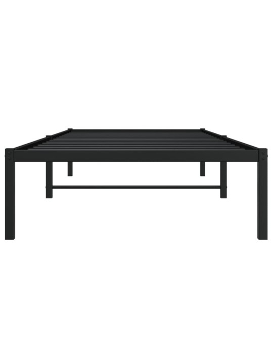 Metallist voodiraam, must, 90 x 190 cm