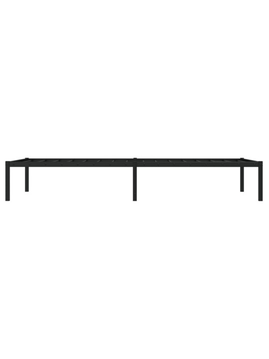 Metallist voodiraam, must, 90 x 190 cm