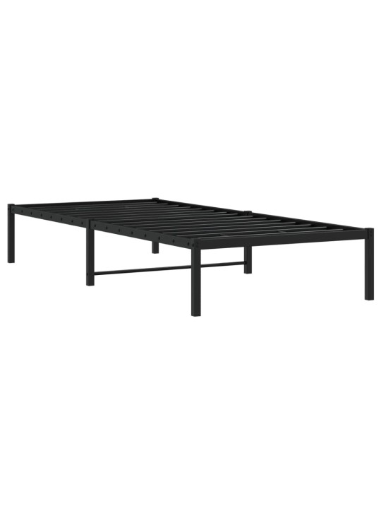 Metallist voodiraam, must, 90 x 190 cm