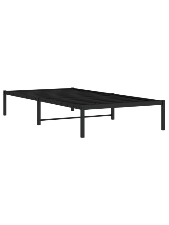METALLIST VOODIRAAM, MUST, 100X200 CM
