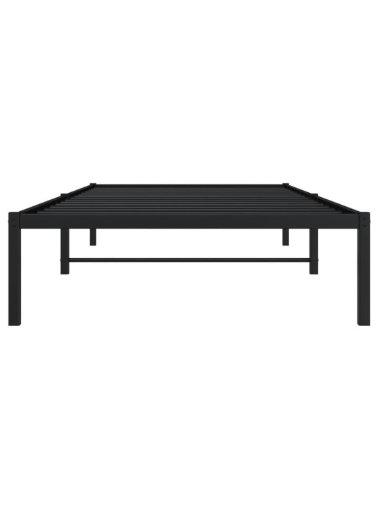 METALLIST VOODIRAAM, MUST, 100X200 CM