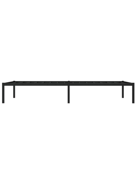 METALLIST VOODIRAAM, MUST, 100X200 CM