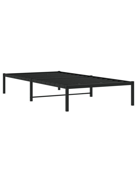 METALLIST VOODIRAAM, MUST, 100X200 CM
