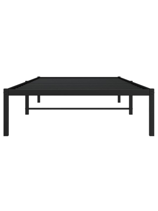 Metallist voodiraam, must, 107x203 cm
