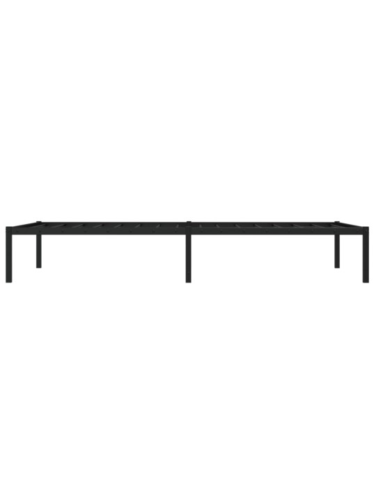 Metallist voodiraam, must, 107x203 cm