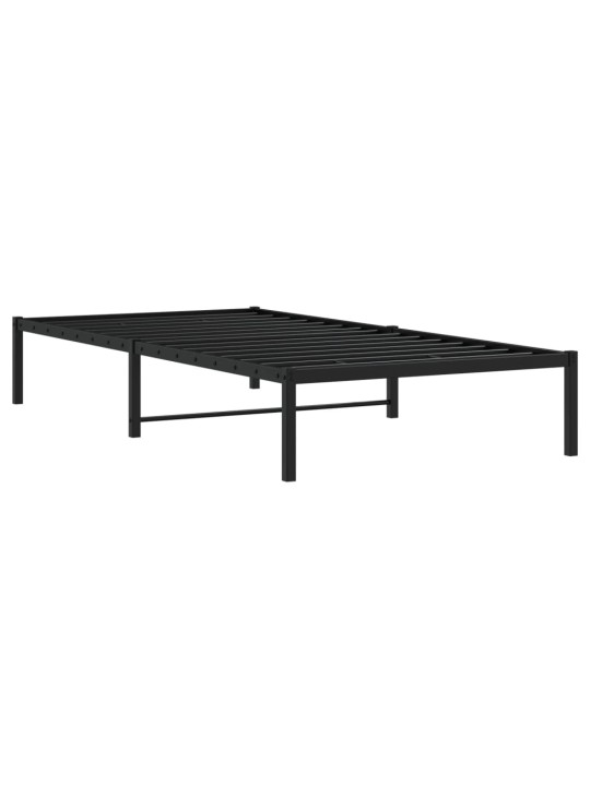Metallist voodiraam, must, 107x203 cm