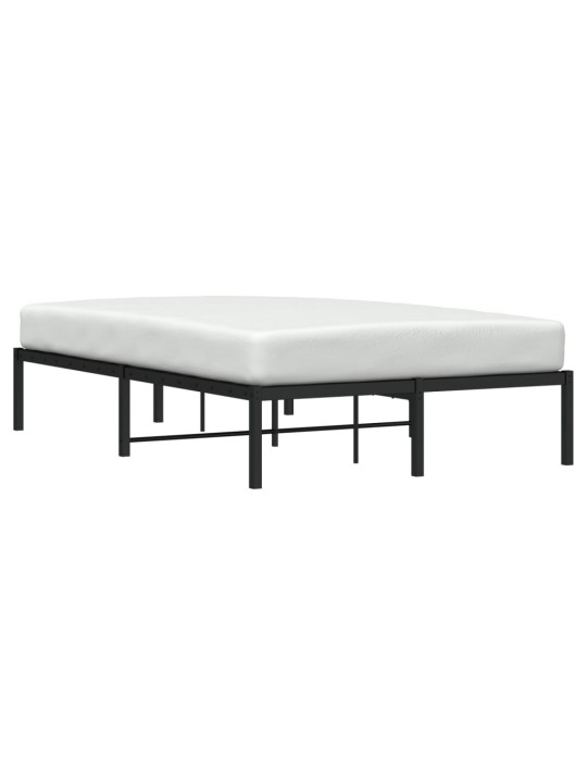Metallist voodiraam, must, 120x190 cm