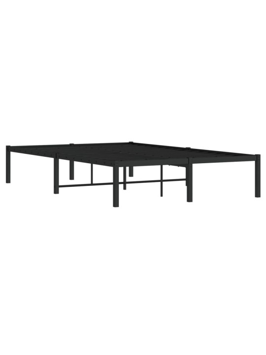 Metallist voodiraam, must, 120x190 cm