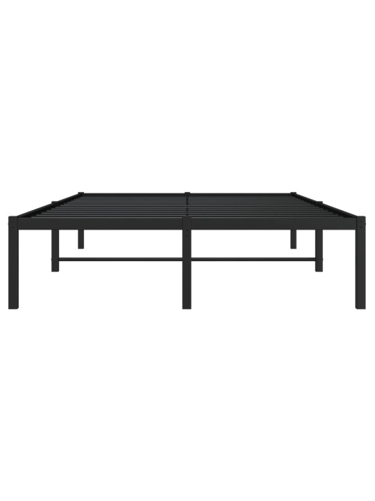 Metallist voodiraam, must, 120x190 cm