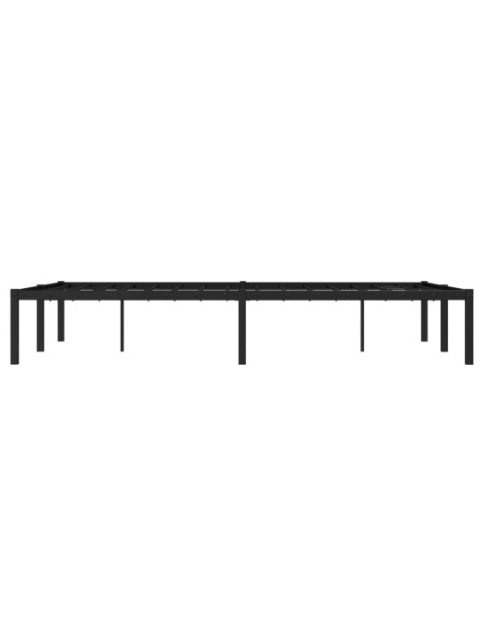 Metallist voodiraam, must, 120x190 cm